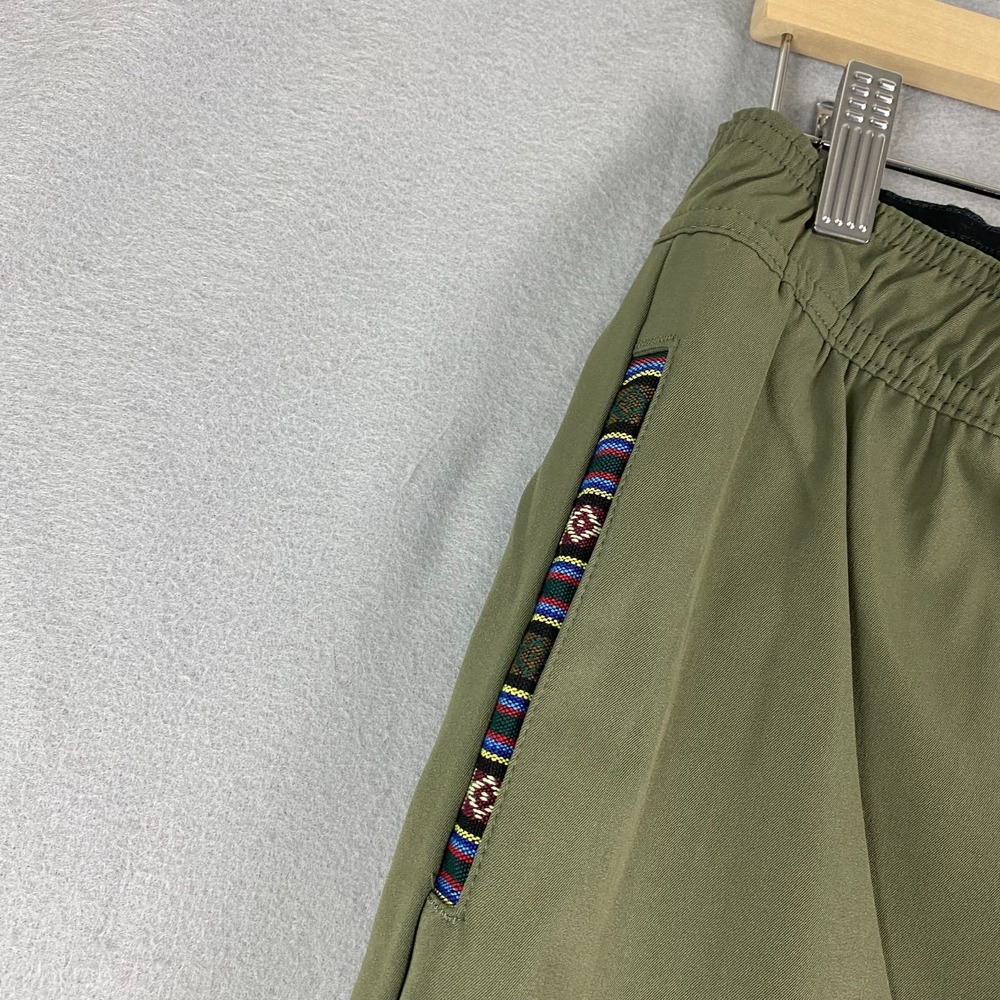 Wowie Sapien Pants Mens Large Stretch Drawstring Tapered Fit Polyester Green NEW - Picture 7 of 12